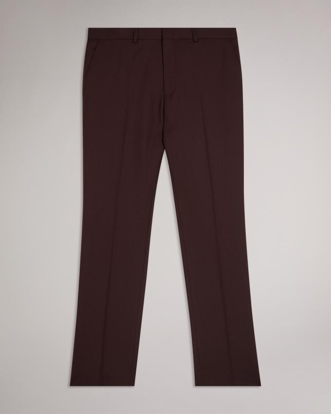 Pantalon Ted Baker Slim Fit Wool Blend Rouge Foncé Homme | OJO-73331180